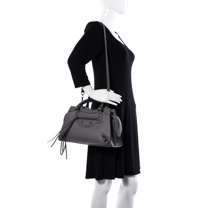 Balenciaga Smooth Calfskin Neo Classic Black Hardware S City Dark Grey 2 of 10