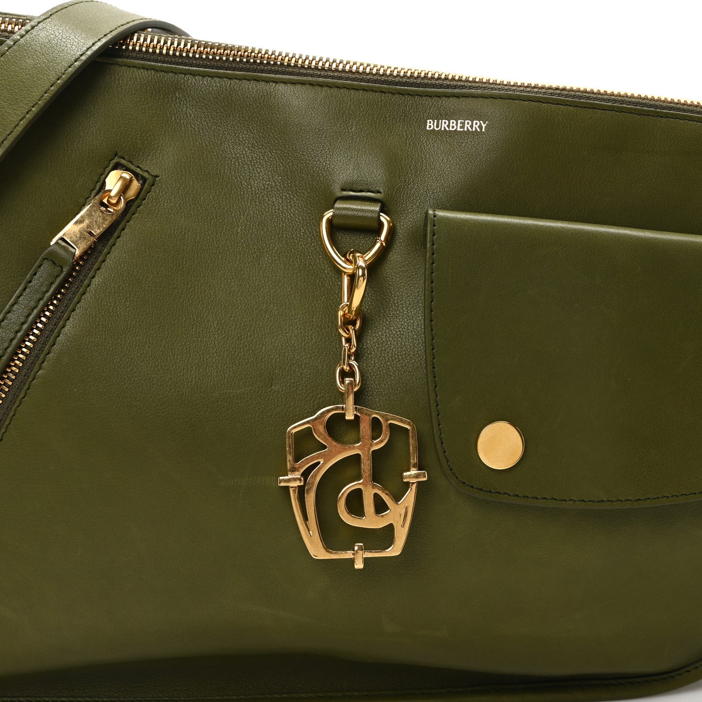 Calfskin Medium Shield Twin Bag Coal