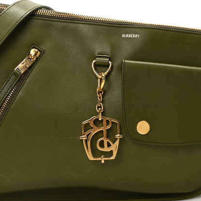 Burberry Calfskin Medium Shield Twin Bag Coal 7 of 9