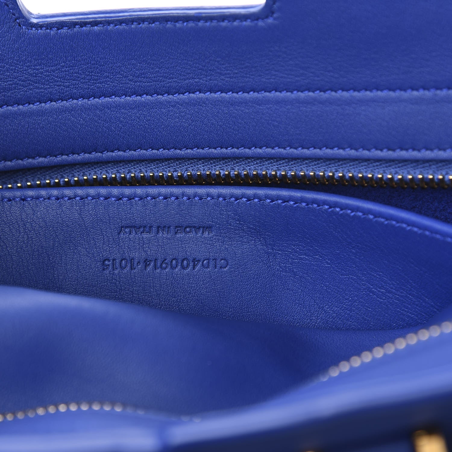 Saint Laurent Calfskin Monogram Baby Cabas Blue Majorelle 6 of 9
