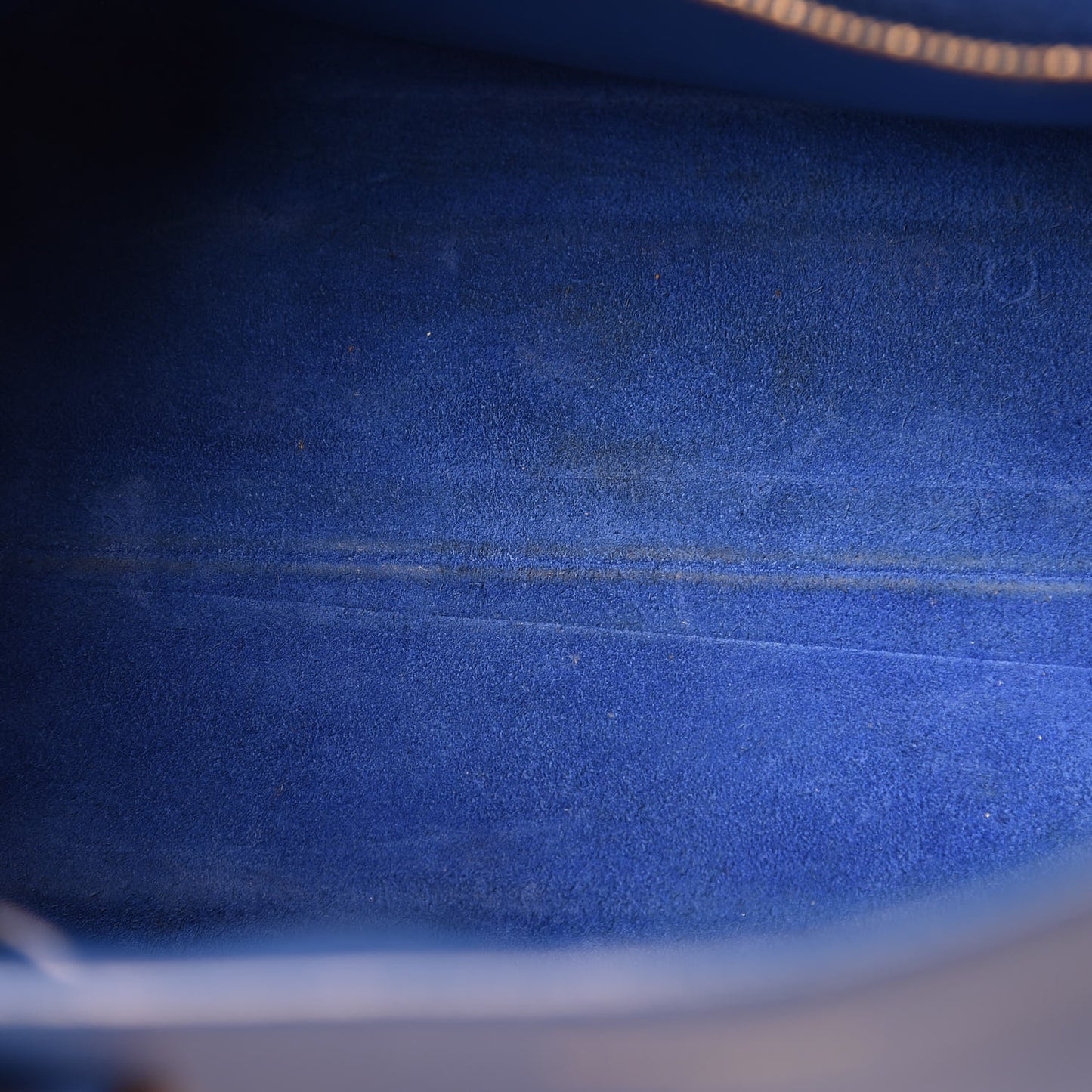 Calfskin Small Monogram Cabas Blue Majorelle