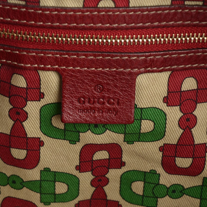 Gucci Guccissima Trim Large Signoria Hobo Red 6 of 7