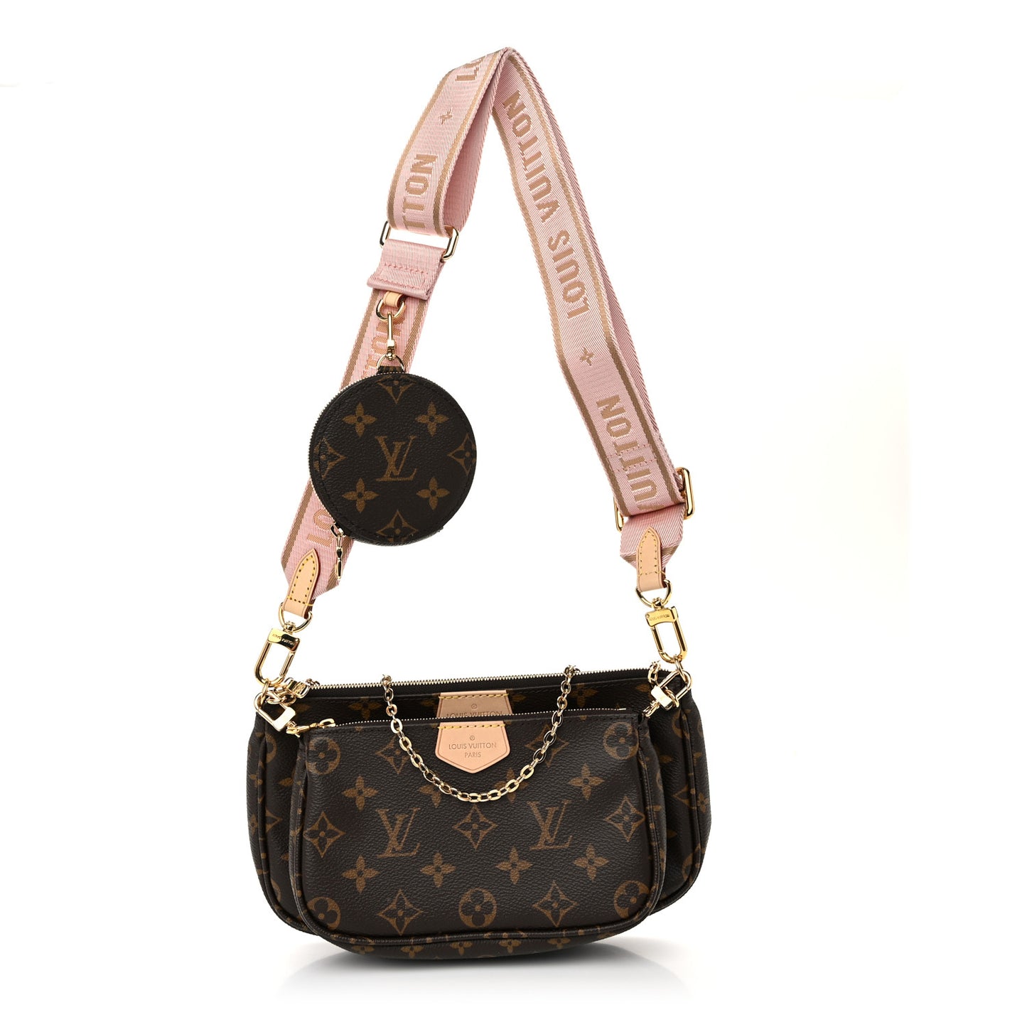 Monogram Multi Pochette Accessories Rose Clair