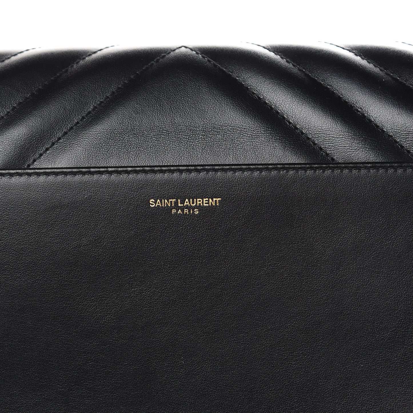 Calfskin Quilted Y Joan Satchel Black
