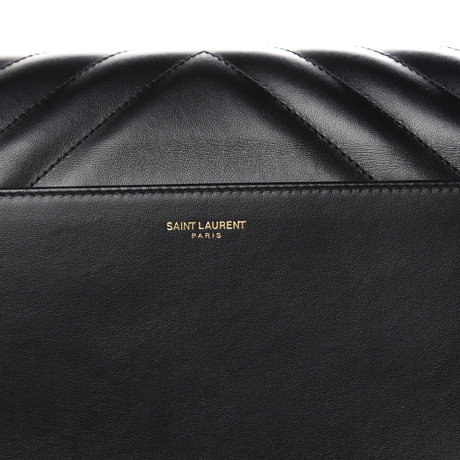Saint Laurent Calfskin Quilted Y Joan Satchel Black 9 of 13