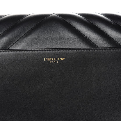 Saint Laurent Calfskin Quilted Y Joan Satchel Black 9 of 13