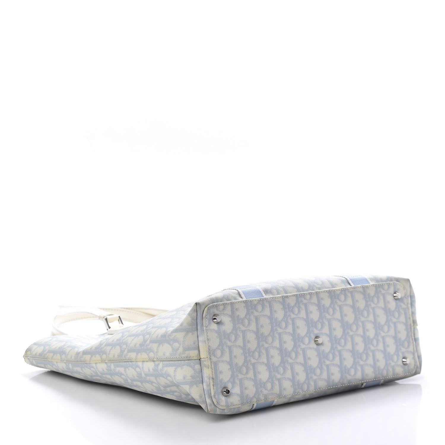 Christian Dior Monogram Trotter No 2 Shopping Tote Blue 4 of 12