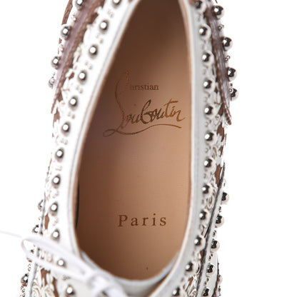 Christian Louboutin Calfskin Studded Womens Crapadonna Oxfords 37 Version Multi 7 of 9