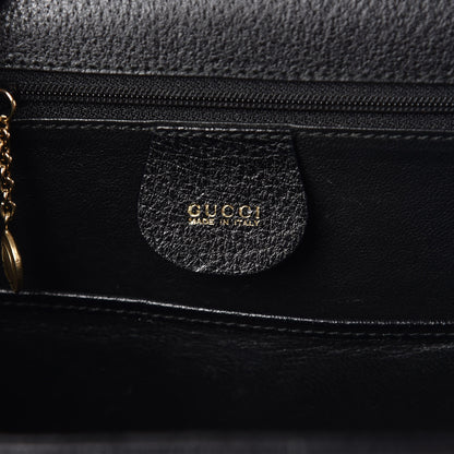 Gucci Calfskin Bamboo Top Handle Bag Black 6 of 13