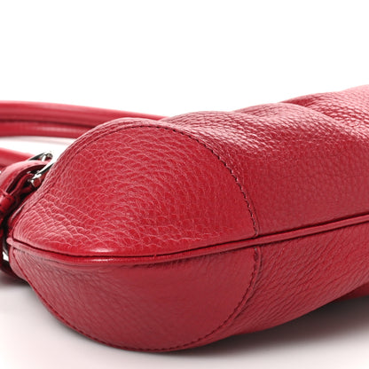 Salvatore Ferragamo Calfskin Amerena Shoulder Bag Red 8 of 9