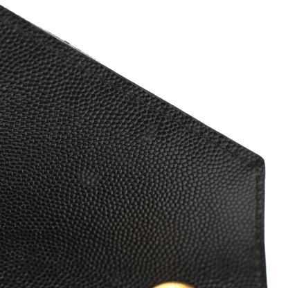 Saint Laurent Grain De Poudre Textured Mixed Matelasse Triquilt Medium Monogram Satchel Black 11 of 12