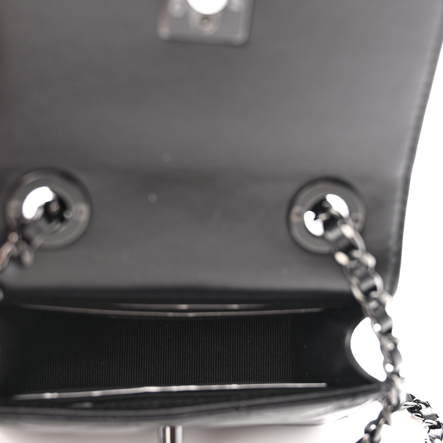 Chanel Lambskin Quilted Mini Trendy CC Chain Wallet So Black 5 of 10