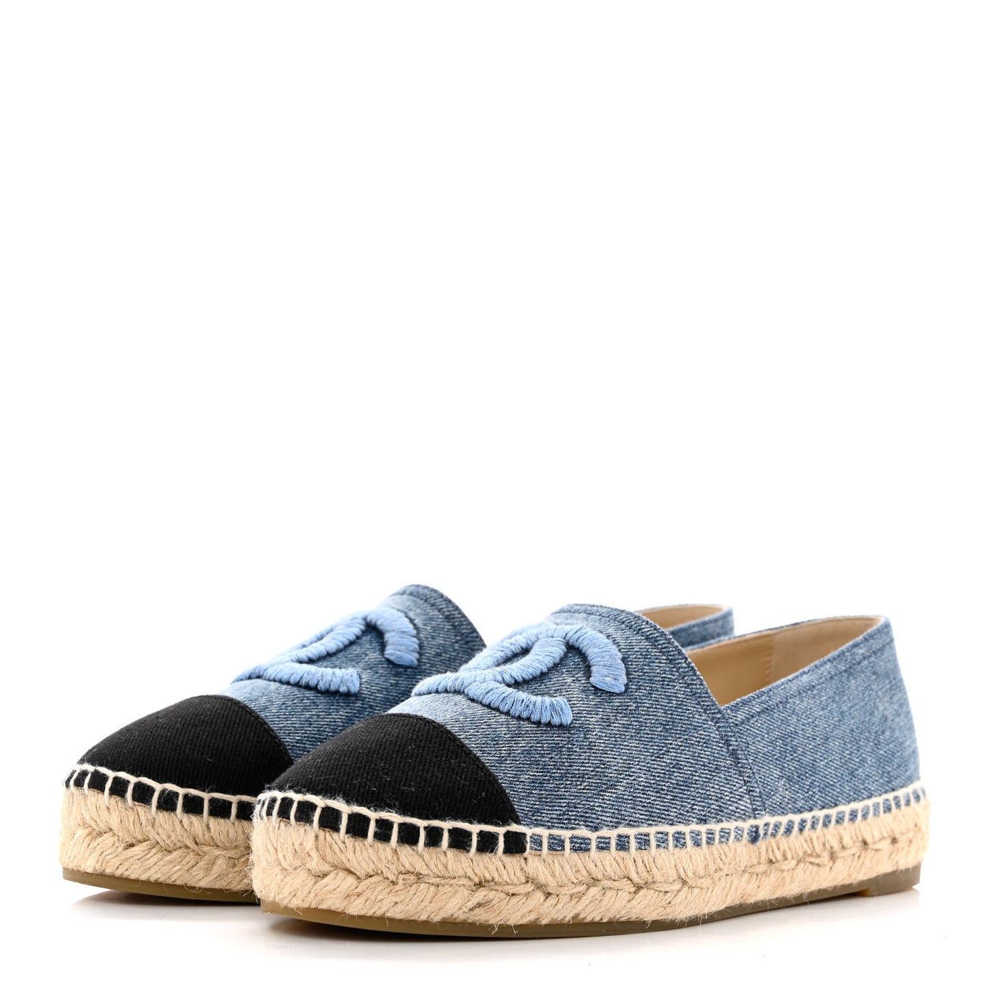 Denim CC Espadrilles 37 Blue Black
