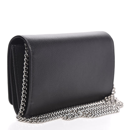 Fendi Vitello Cruise F is Fendi Wallet on Chain Black 3 of 11