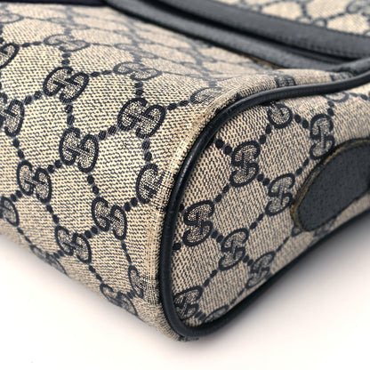 Gucci GG Plus Monogram Canvas Web Shoulder Bag Blue 9 of 14