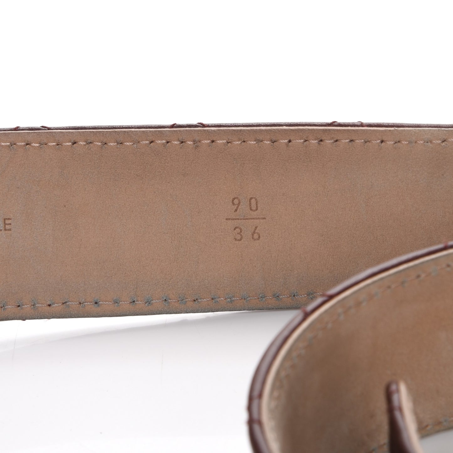 Lambskin Quilted CC Belt 90 36 Bordeaux