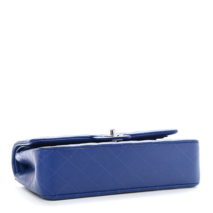 Chanel Caviar Quilted Medium Double Flap Blue 3 of 9