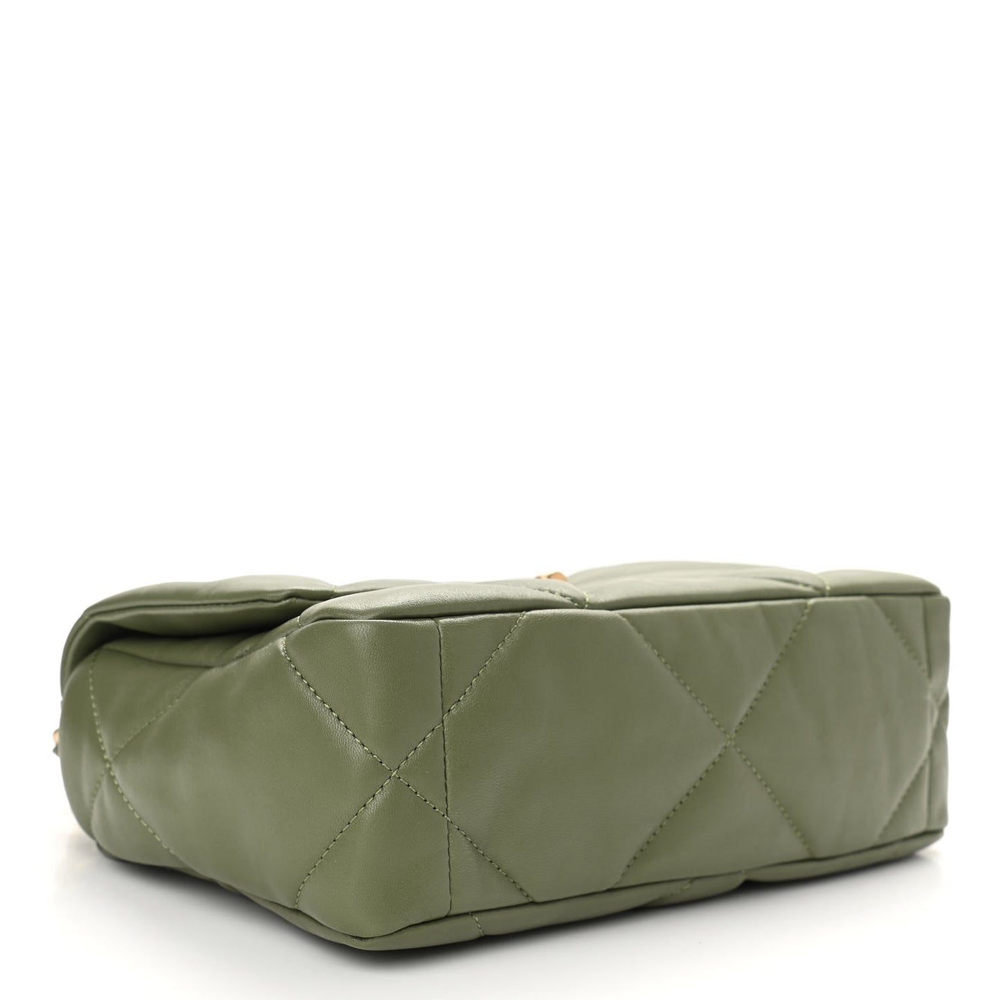 Lambskin Quilted Medium Chanel 19 Flap Green