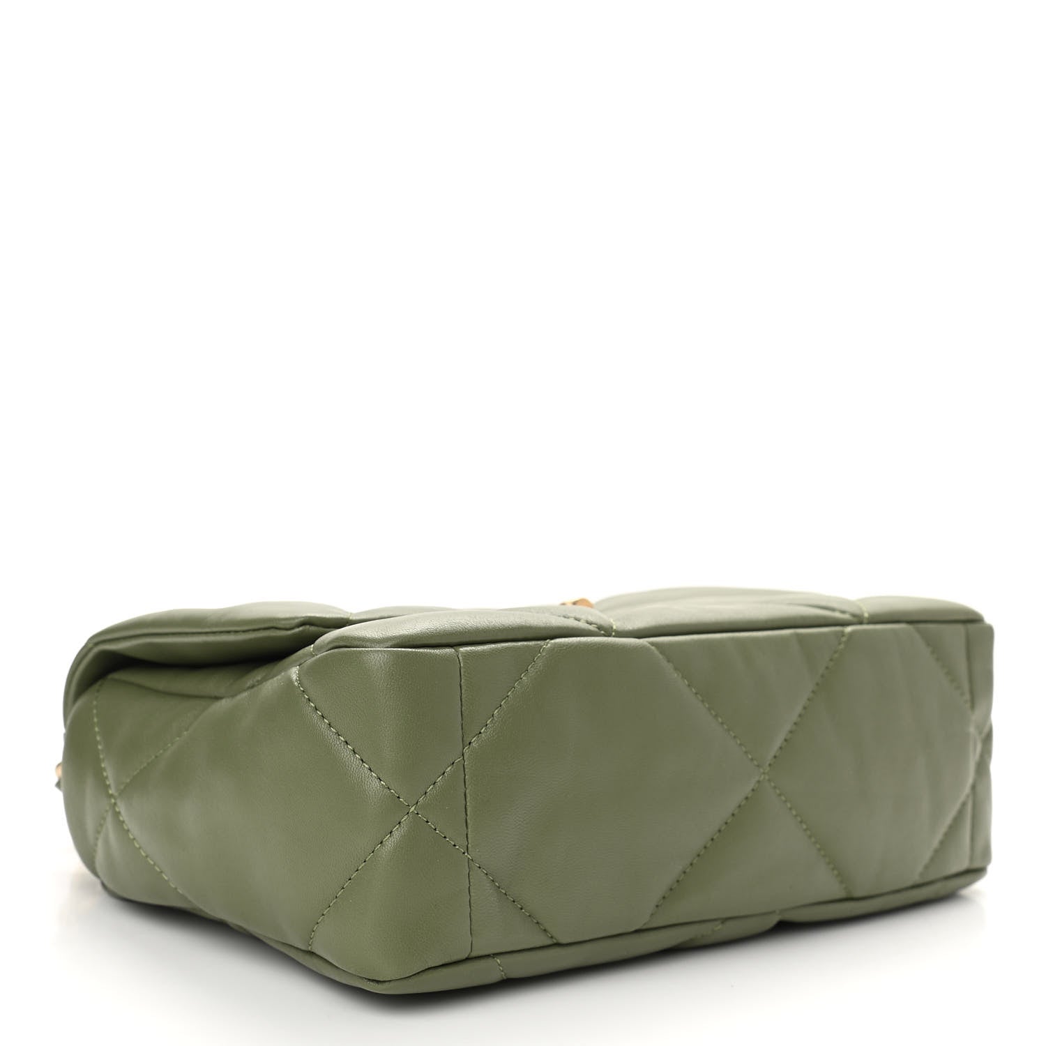 Chanel Lambskin Quilted Medium Chanel 19 Flap Green 4 of 10