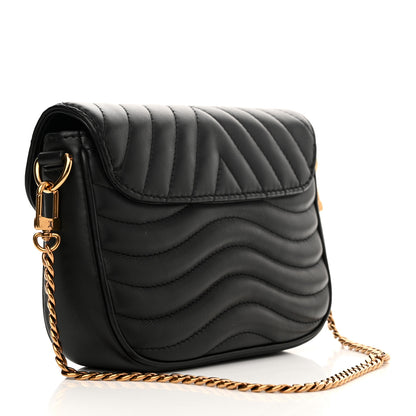 Louis Vuitton Calfskin New Wave Multi Pochette Black 3 of 9