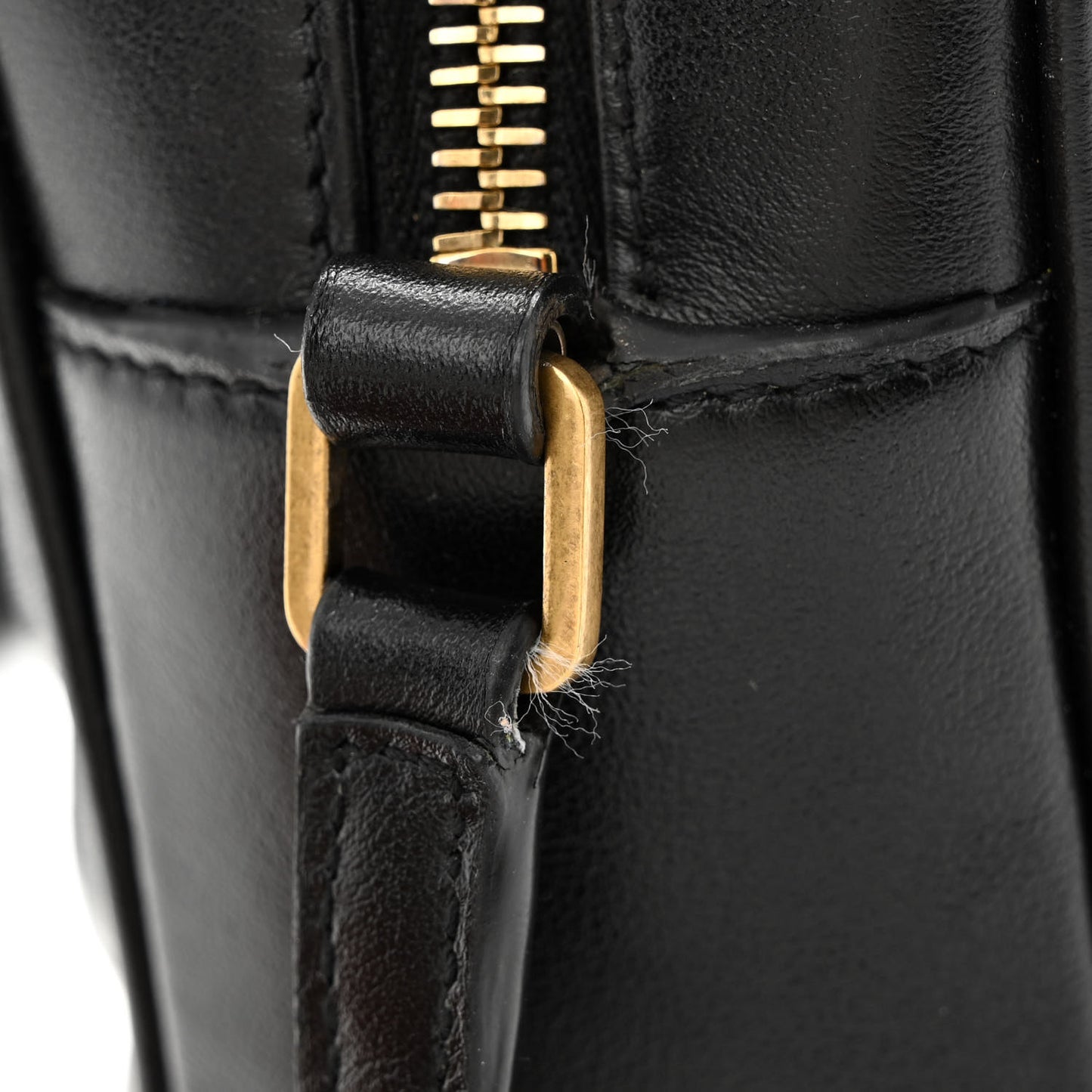 Calfskin Matelasse Monogram Lou Camera Bag Black