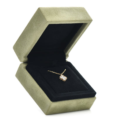 Van Cleef & Arpels 18K Yellow Gold Mother of Pearl Sweet Alhambra Pendant Necklace 5 of 5