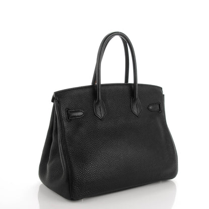 Hermes Taurillon Clemence Birkin 30 Black 3 of 31