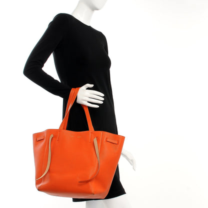 Celine Soft Grained Calfskin Small Belt Cabas Phantom Brick 2 of 14