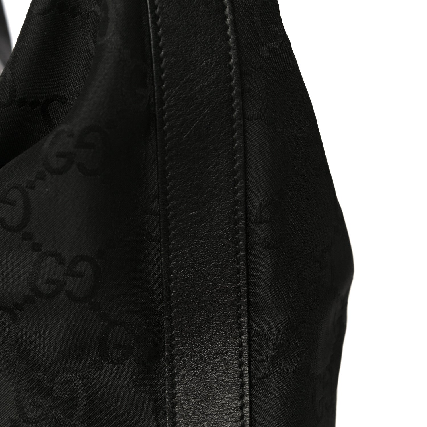 Gucci Nylon Monogram Hobo Black 18 of 20