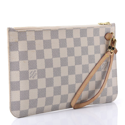 Louis Vuitton Damier Azur Neverfull MM GM Pochette 2 of 10