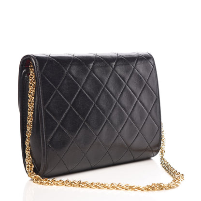 Chanel Lambskin Quilted Mini Evening Flap Black 4 of 12