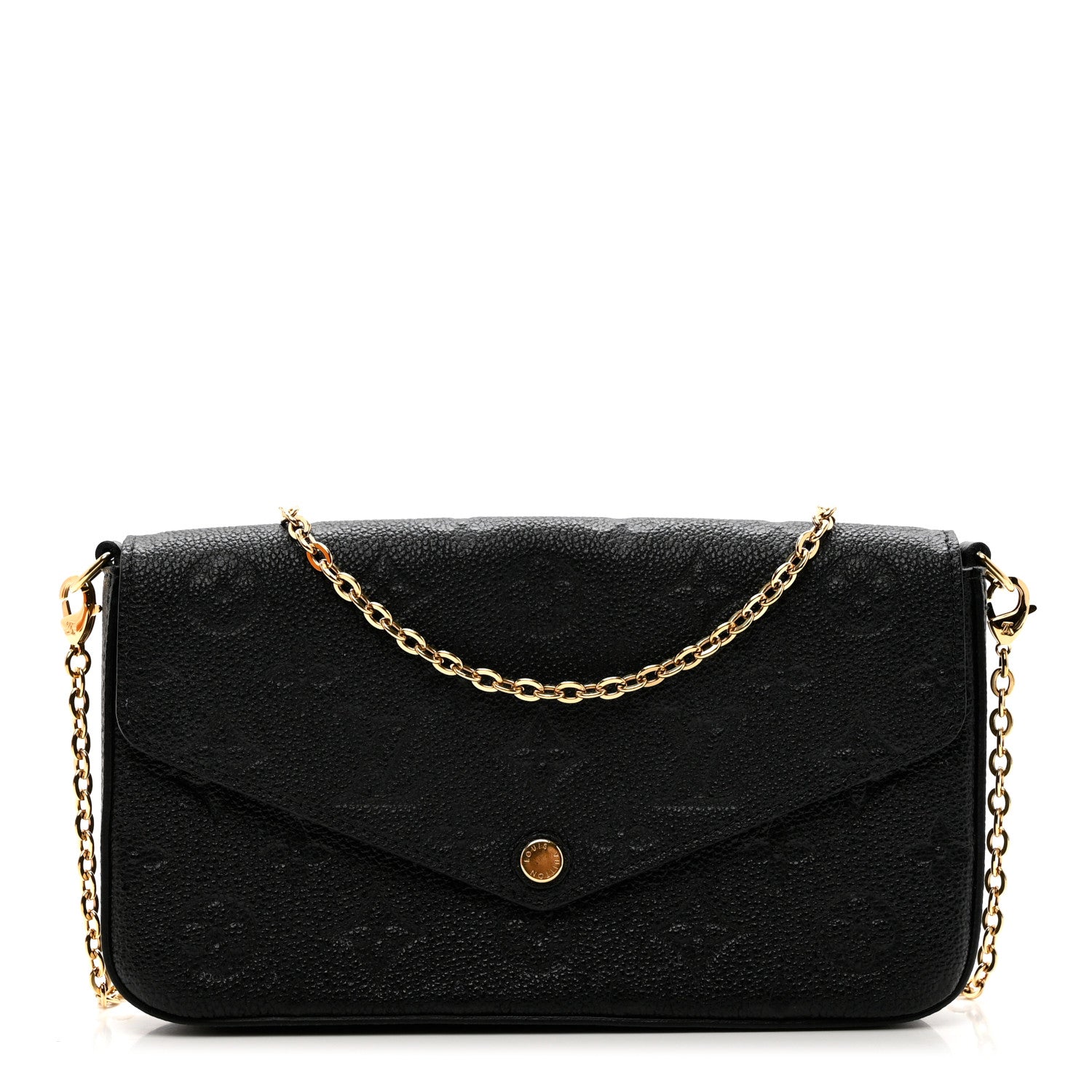Louis Vuitton Empreinte Pochette Felicie Chain Wallet Black 7 of 7