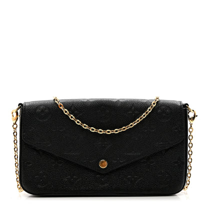 Louis Vuitton Empreinte Pochette Felicie Chain Wallet Black 7 of 7