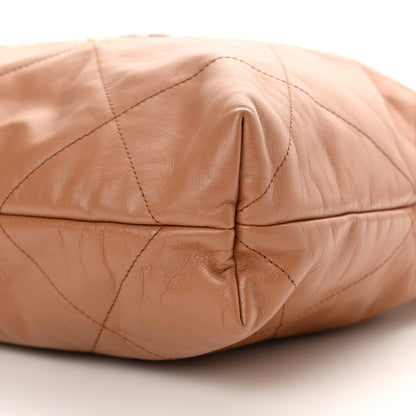 Chanel Shiny Calfskin Quilted Chanel 22 Camel 10 of 10