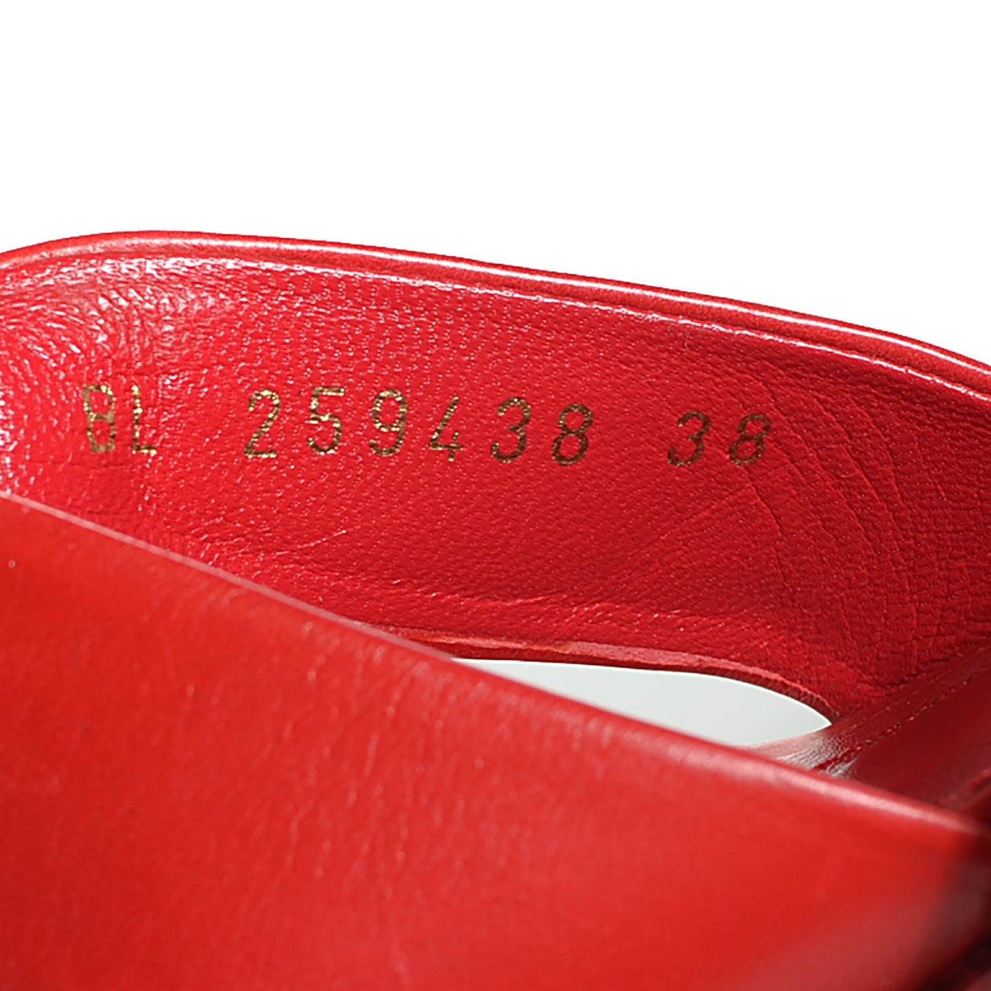 Nappa Candy 80 Platform Ankle Wrap Sandals 38 Red