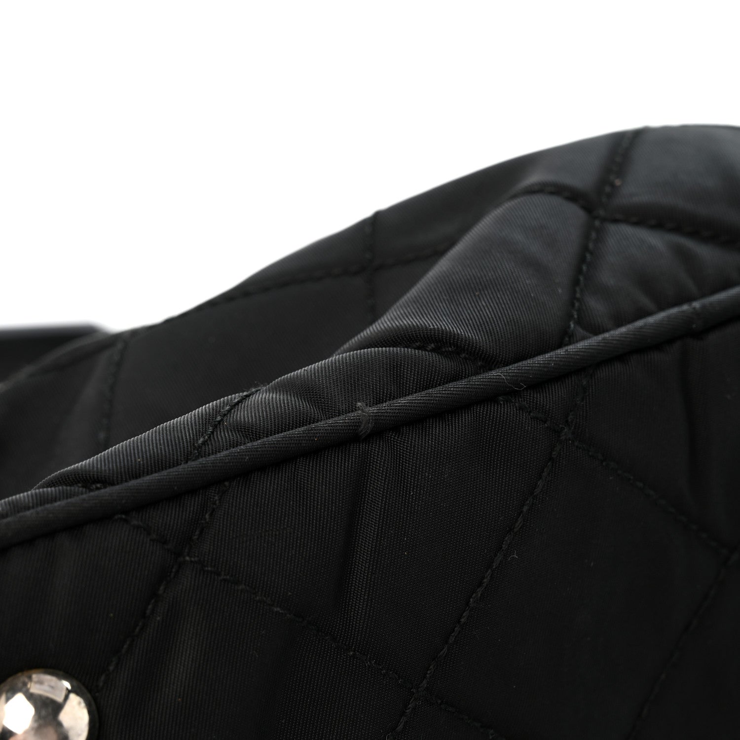 Prada Nylon Tessuto Impuntu Quilted Shoulder Bag Black 13 of 13