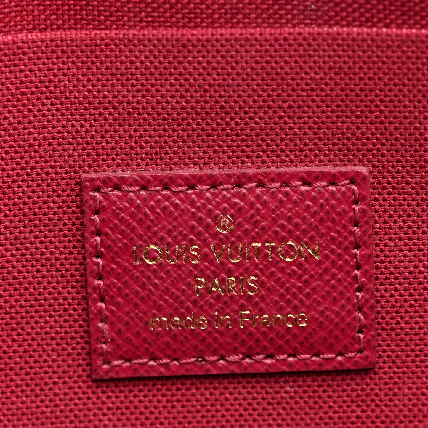 Monogram Pochette Felicie Chain Wallet Fuchsia