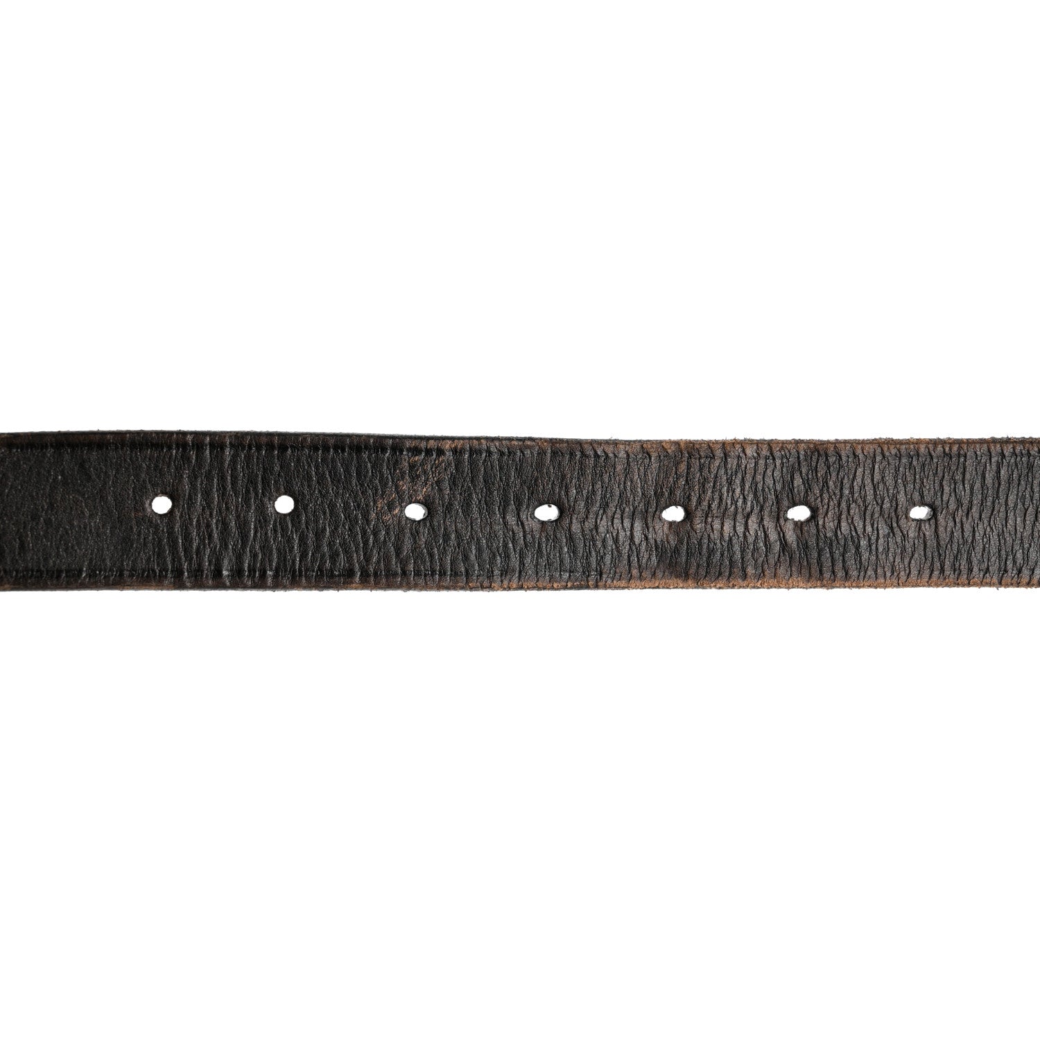 Saint Laurent Calfskin Embossed Celtique Belt 70 28 Brown 3 of 8