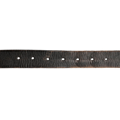 Saint Laurent Calfskin Embossed Celtique Belt 70 28 Brown 3 of 8