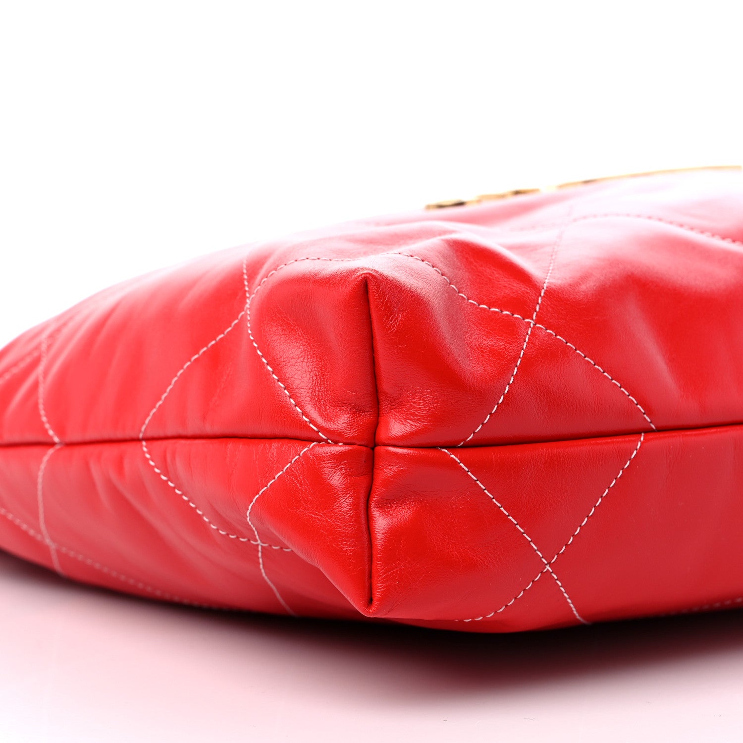 Chanel Shiny Calfskin Quilted Chanel 22 Red 9 of 10