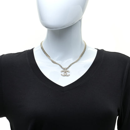 Chanel Crystal CC Multi Strand Chain Necklace Gold 2 of 6