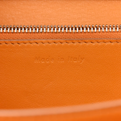 Celine Box Calfskin Medium Classic Box Flap Bag Orange 7 of 11