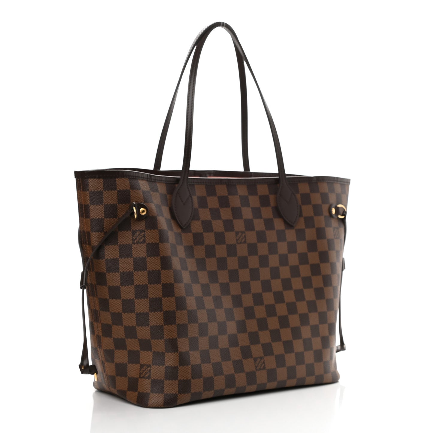 Damier Ebene Neo Neverfull MM Rose Ballerine