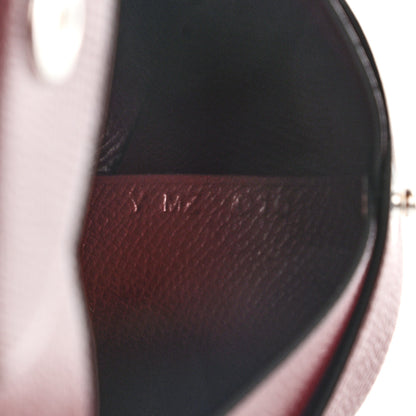 Hermes Madame Calfskin Bastia Coin Purse Rouge H 8 of 8