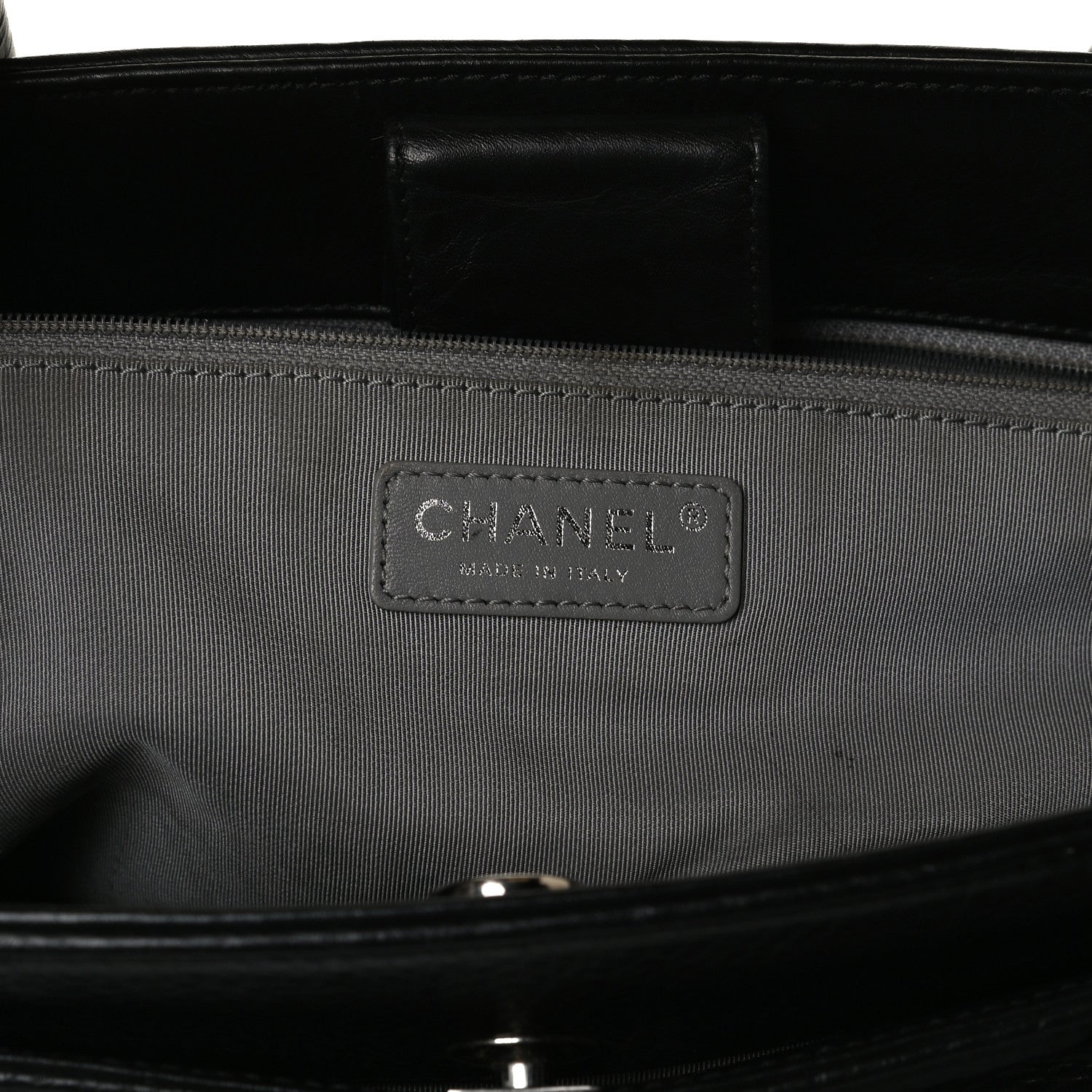Chanel Deerskin Cerf Executive Shopper Tote Black 5 of 18