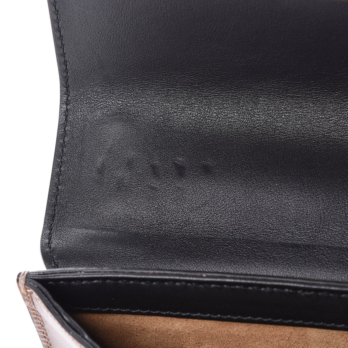 GG Supreme Monogram Calfskin Small Padlock Shoulder Bag Beige Black Cuir