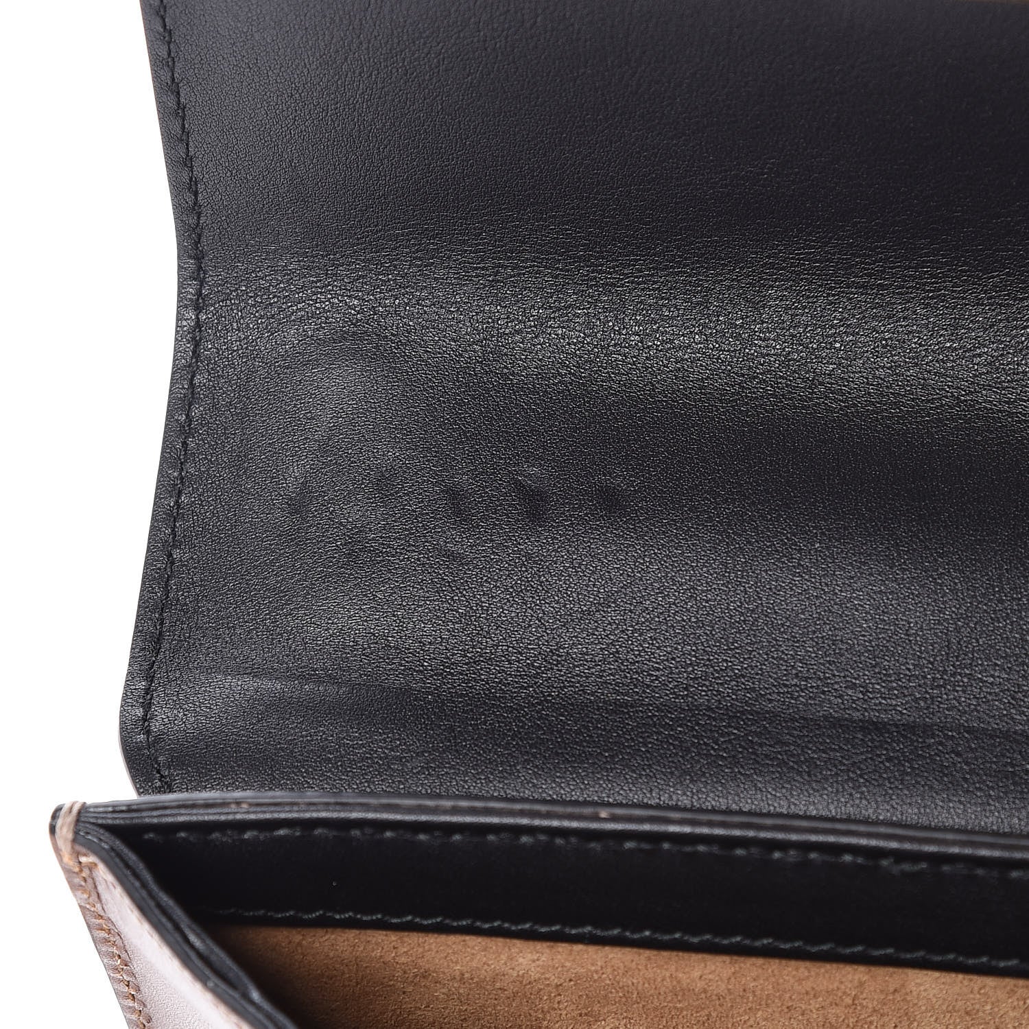 Gucci GG Supreme Monogram Calfskin Small Padlock Shoulder Bag Beige Black Cuir 8 of 12