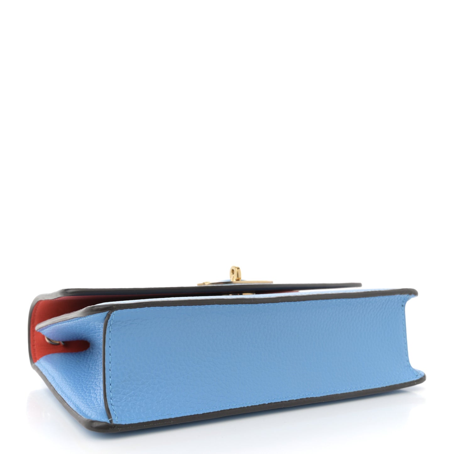 Small Classic Grain Calfskin Small Darley Cornflower Blue