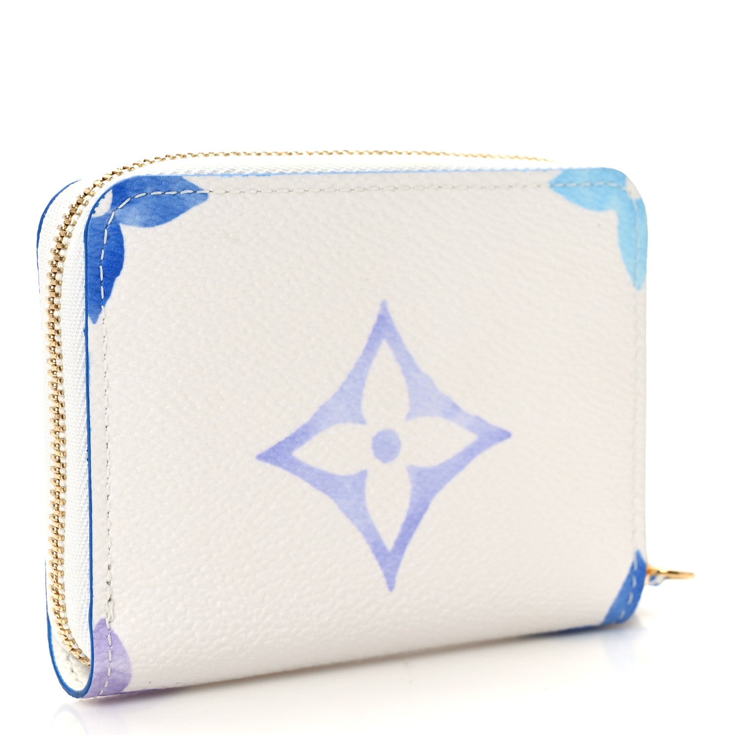 Louis Vuitton Monogram Giant By The Pool Zippy Coin Purse Blue 3 of 7