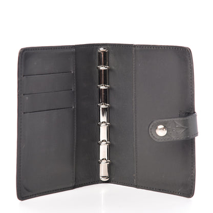 Louis Vuitton Mat Monogram Small Ring Agenda Cover Black 5 of 13